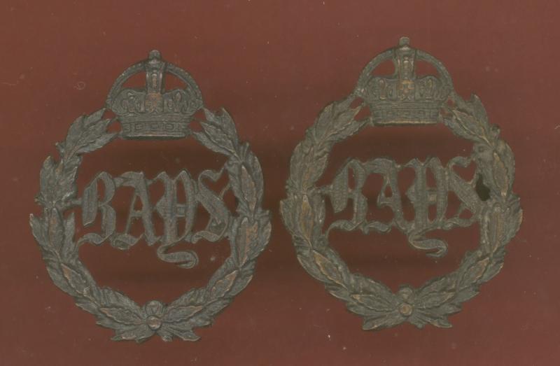 2nd Dragoon Guards , Queen's Bays Officer's OSD collar badges