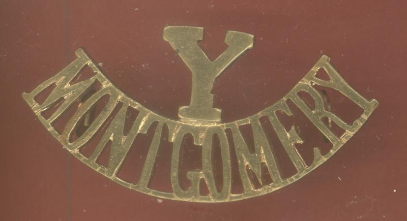 Y / MONTGOMERY , Montgomery Yeomanry shoulder title