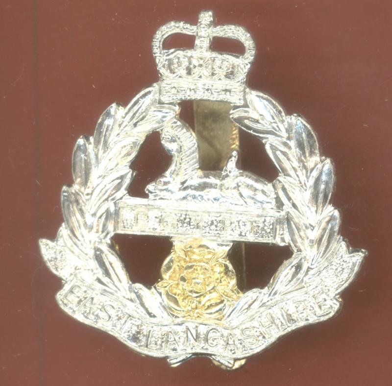 The East Lancashire Regiment staybright cap badge