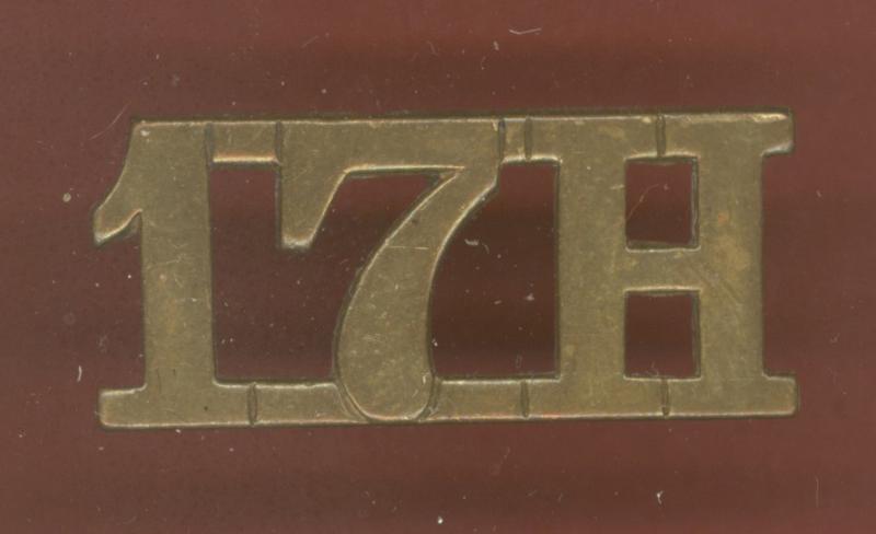 Indian Army; 17H Poona Horse Q.V.O. Cavalry shoulder title