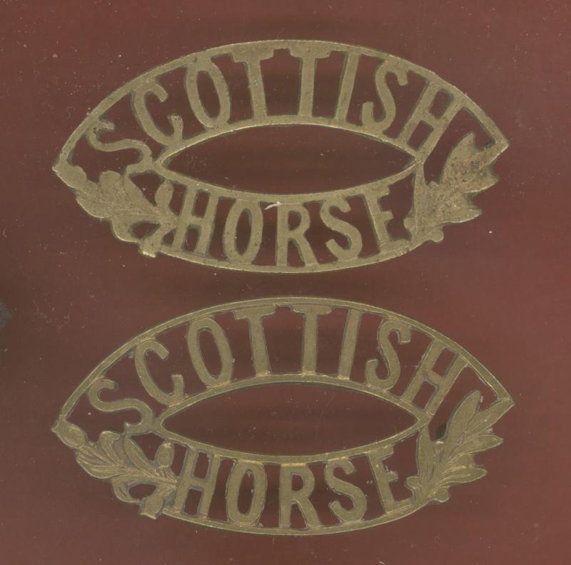 SCOTTISH / HORSE Yeomanry ORs shoulder titles