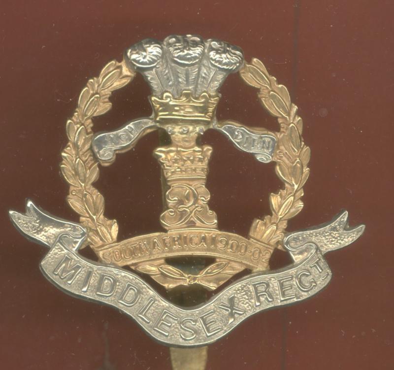 7th, 8th & 9th Bns. Middlesex Regiment post 1908 OR's cap badge