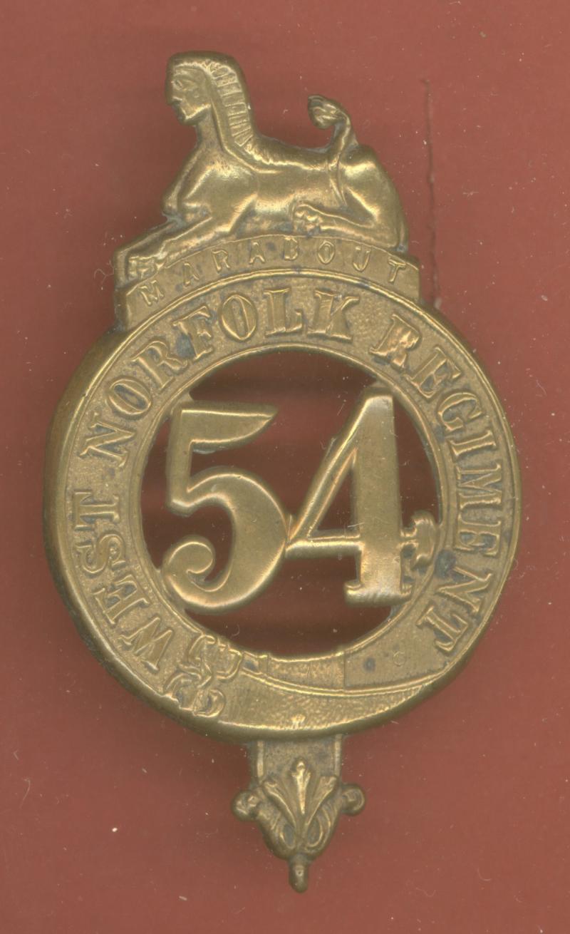 54th West Norfolk Regiment of Foot Victorian OR's glengarry badge