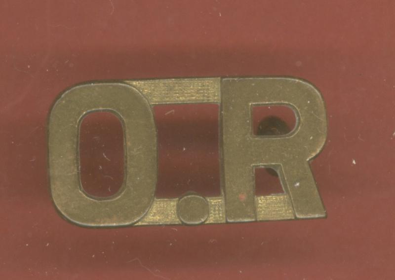 Canadian O.R. The Ontario Regiment shoulder title