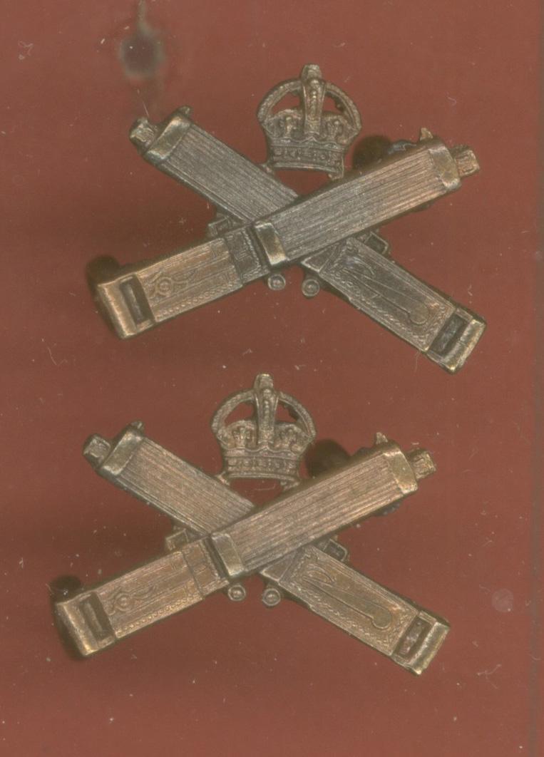 Machine Gun Corps WW1 Officer's collar badges