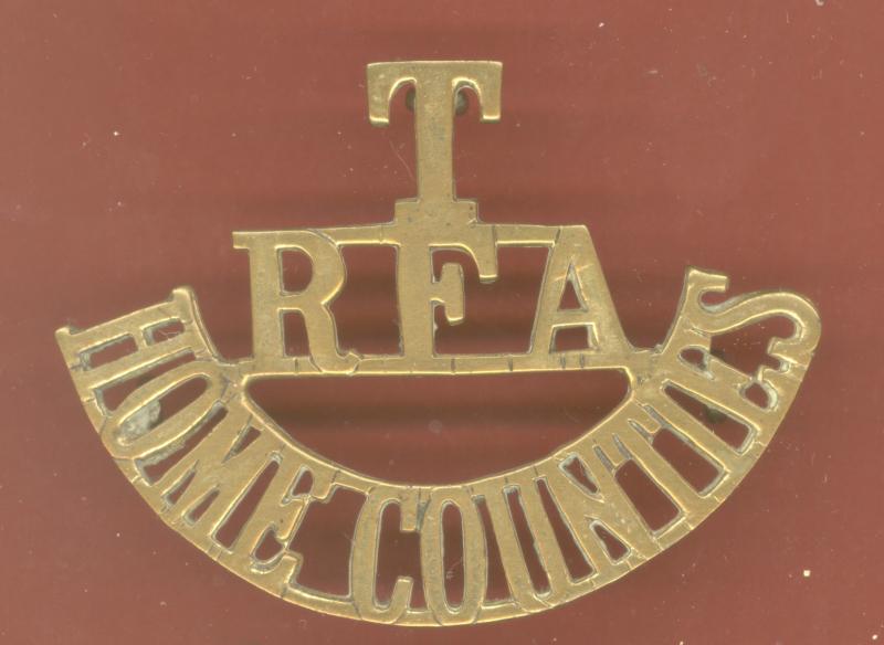 T / RFA / HOME COUNTIES WW1 shoulder title