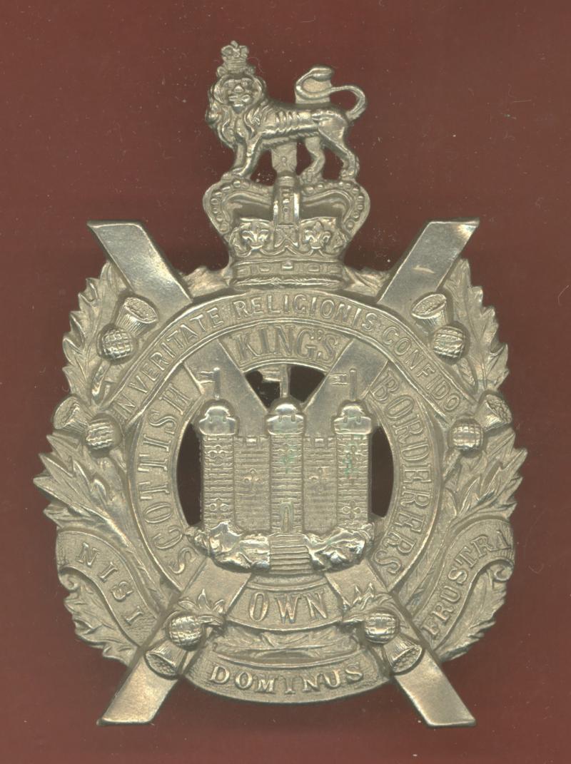 King's Own Scottish Borderers Victorian glengarry badge