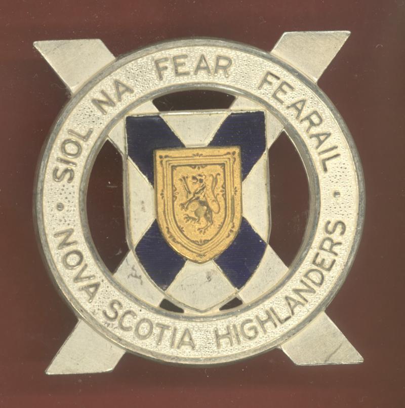 Canadian Nova Scotia Highlanders Officer's glengarry badge