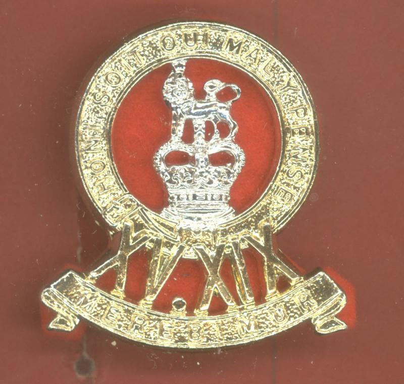 15th/19th King's Royal Hussars staybright cap badge