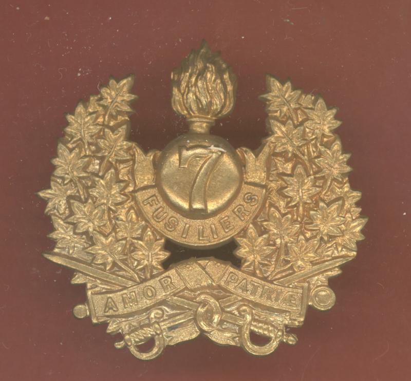 7th Canadian Fusiliers (City of London) Militia cap badge