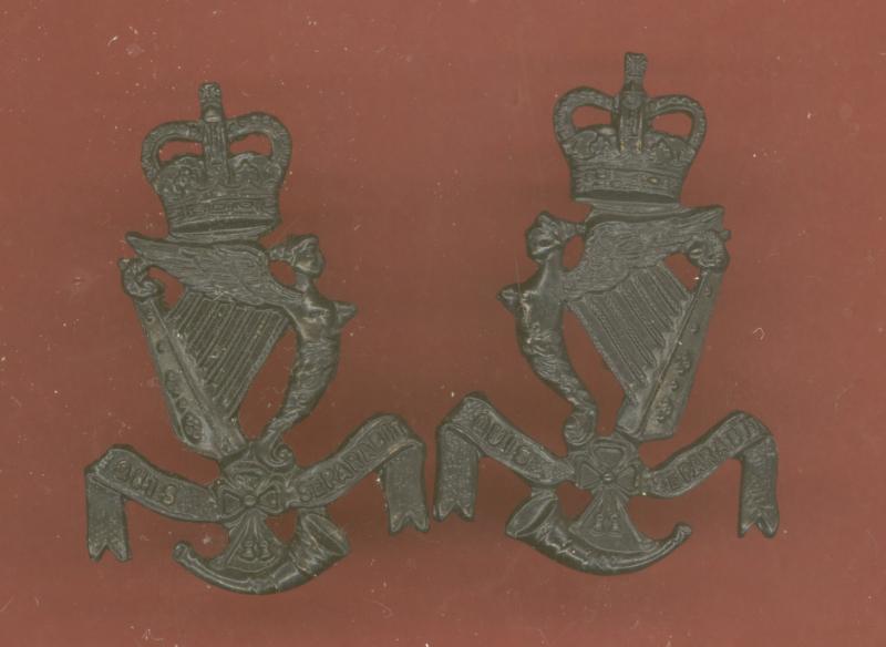 Irish Royal Ulster Rifles OR's collar badges