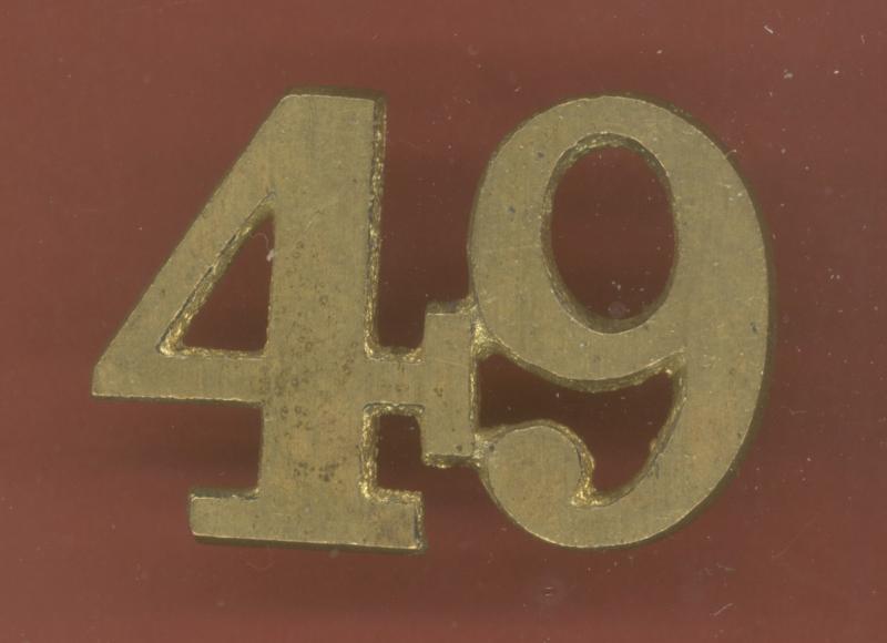 49th Hertfordshire (Princess Charlotte of Wales's)Regiment Victorian OR’s Pork Pie Hat numerals