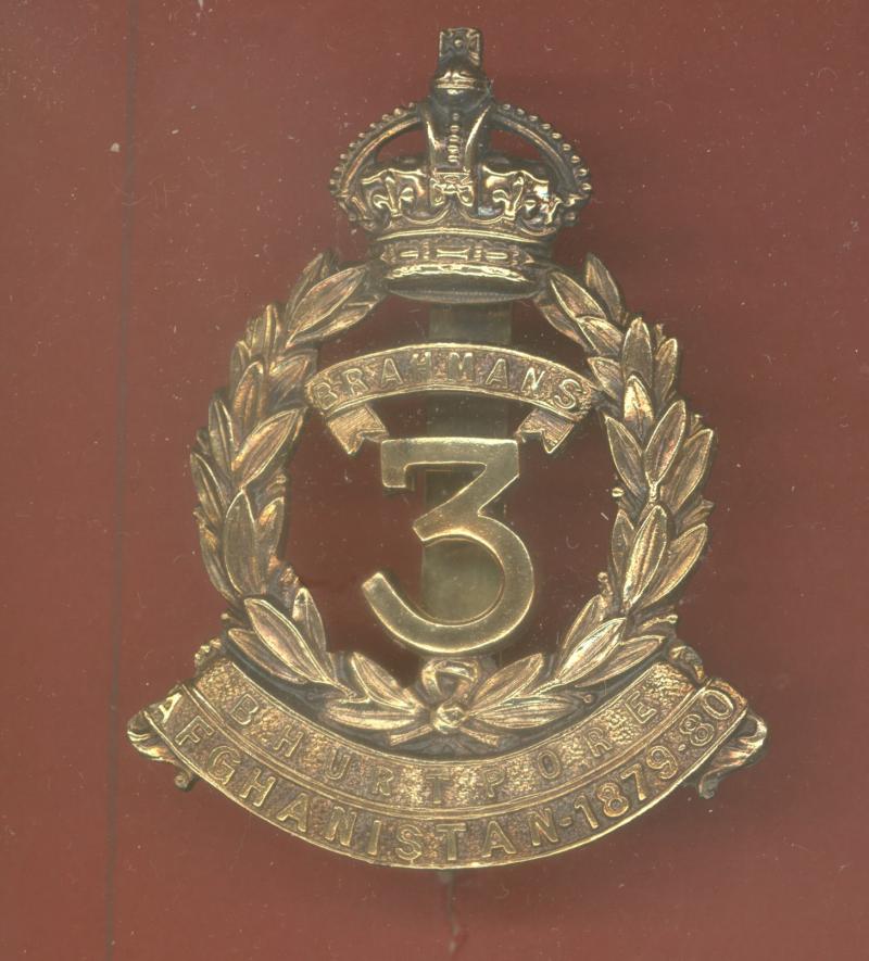 Indian Army 3rd Brahmans Regiment WW1 pagri badge