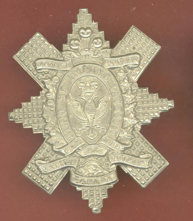 Canadian Lanark & Renfrew Scottish Regiment glengarry badge