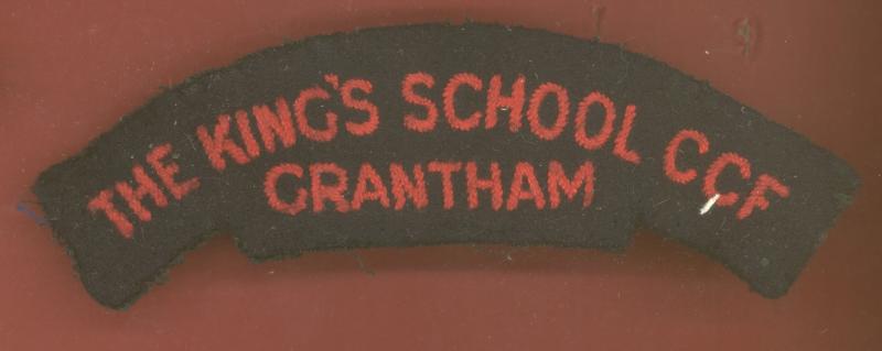 THE KING'S SCHOOL C.C.F. / GRANTHAM cloth shoulder