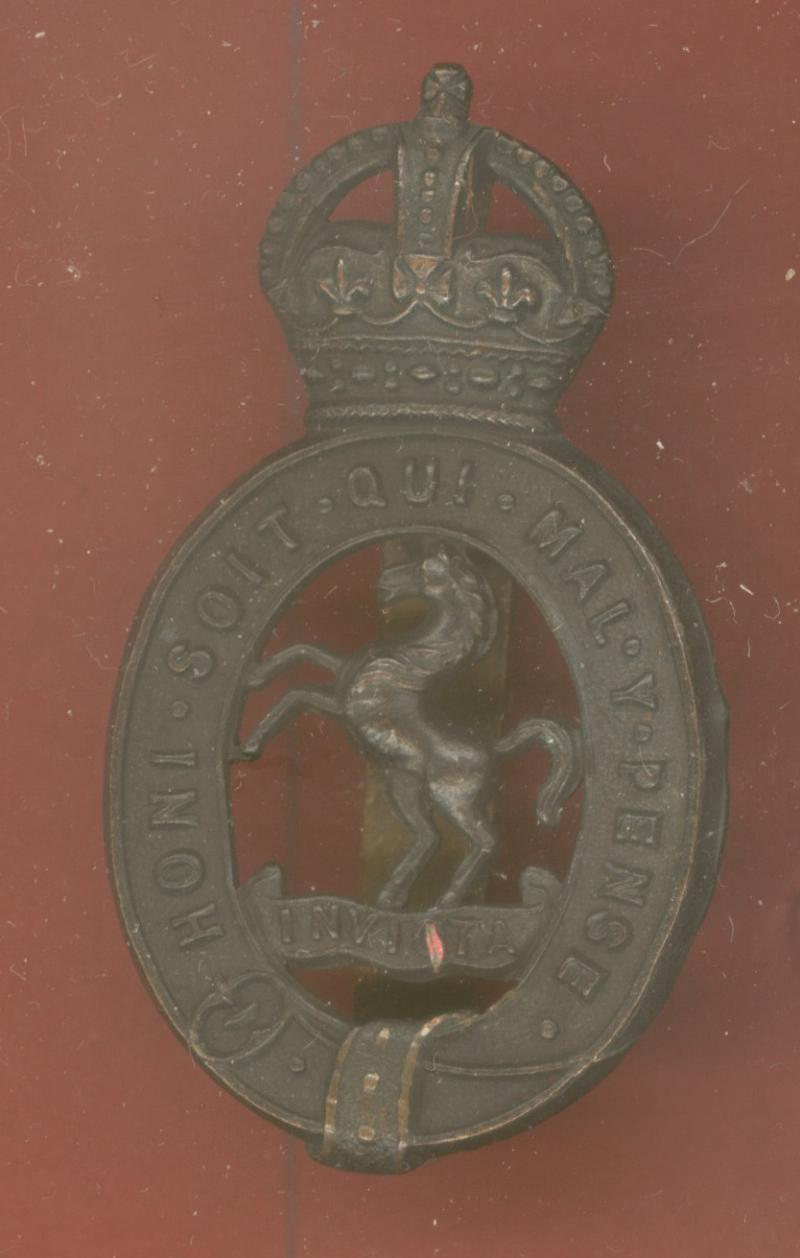 Royal East Kent Yeomanry OR's bronze cap badge