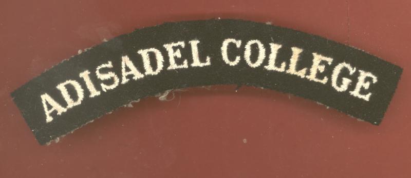 ADISADEL COLLEGE cloth shoulder title