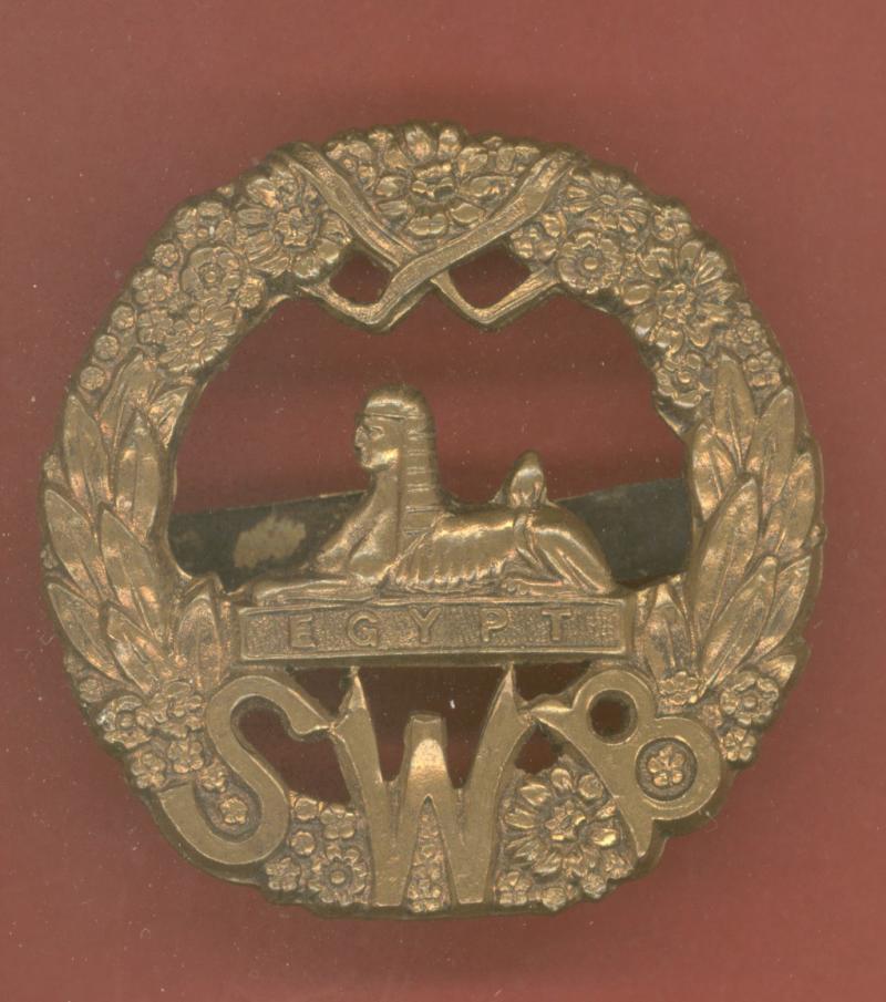 South Wales Borderers Officers KD cap badge