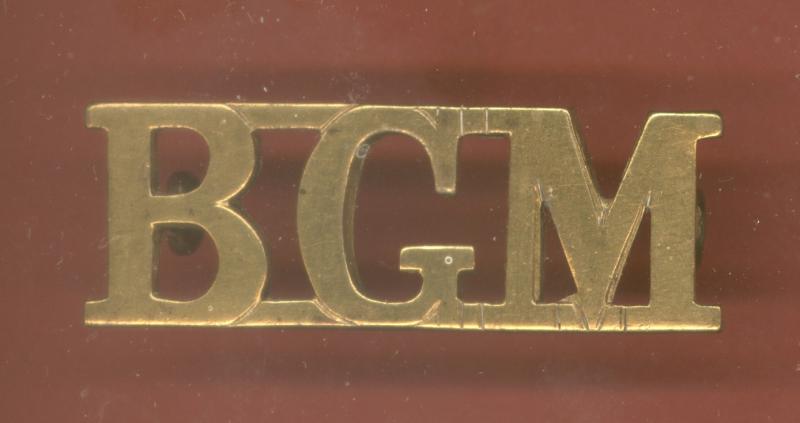 BGM British Guiana Militia shoulder title