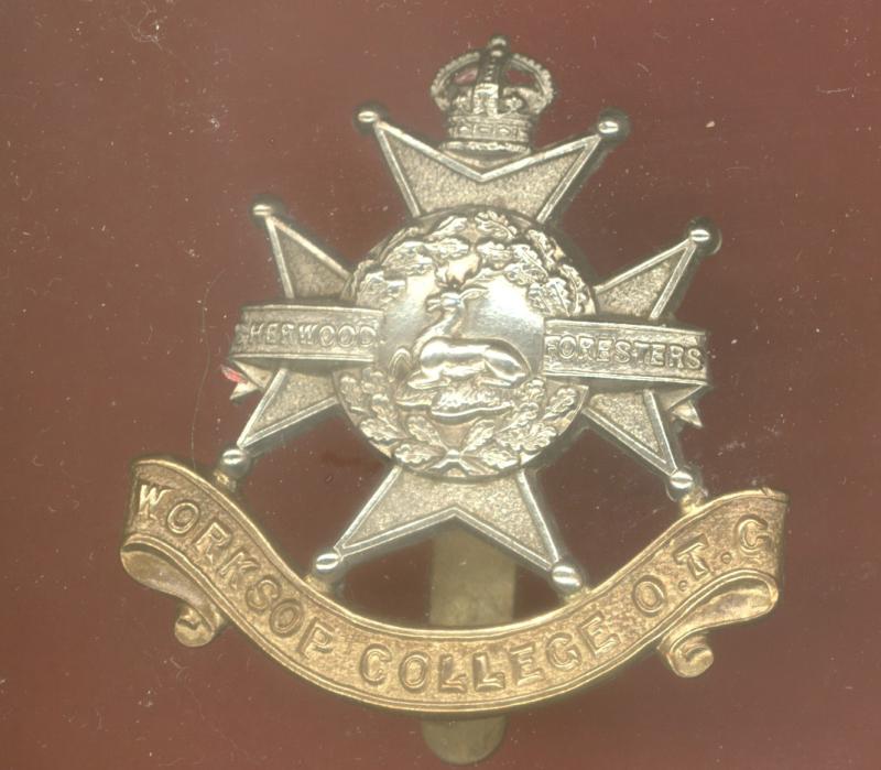 Worksop College O.T.C. cap badge