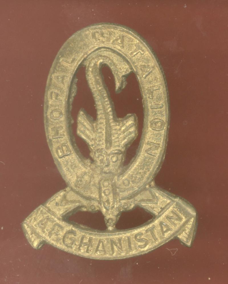 Indian Army. Bhopal Battalion Victorian  head-dress badge