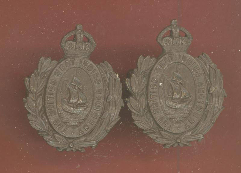 The British West Indies Regiment WW1 Officer's OSD collar badges