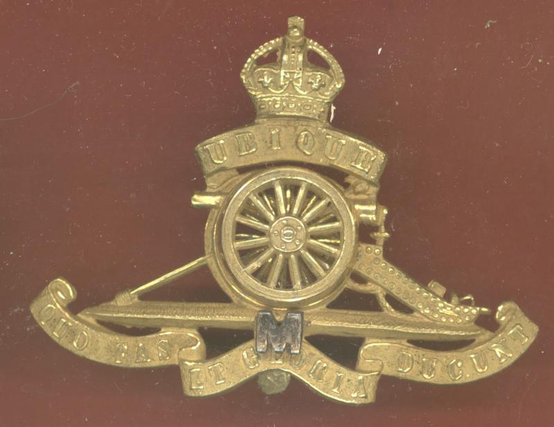 Royal Artillery Militia Officer cap badge