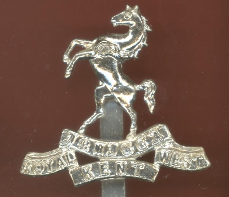 Royal West Kent Regiment staybright cap badge