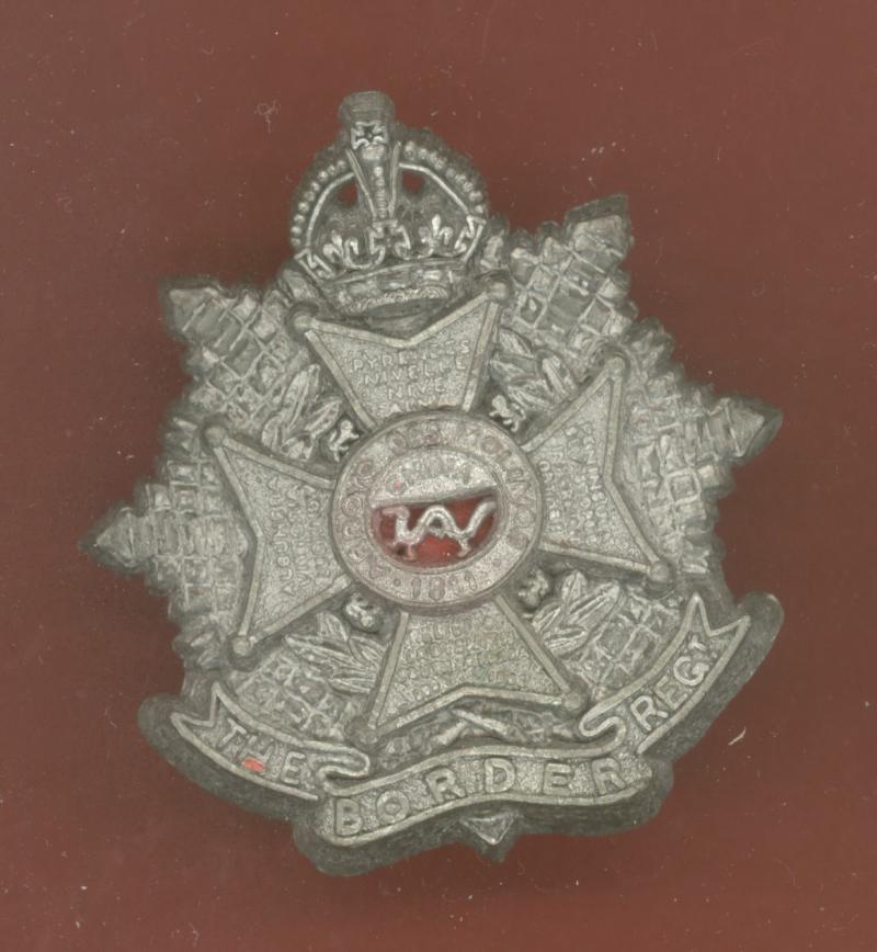 The Border Regiment WW2 plastic economy cap badge