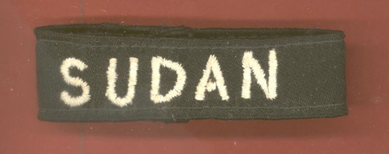 SUDAN Sudan Defence Force slip on cloth shoulder title