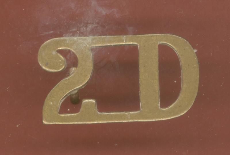 2 D Royal Scots Greys WW1 shoulder title