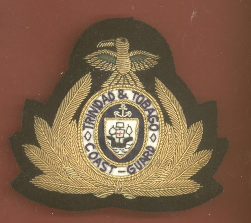 Trinidad & Tobago Coast Guard Officer's bullion badge