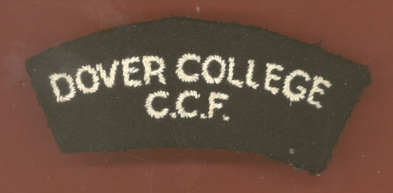 DOVER COLLEGE / C.C.F. cloth shoulder title