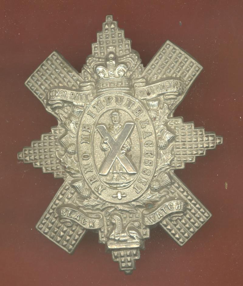 Scottish 1st (City of Dundee)VB Black Watch Royal Hldrs Victorian OR's glengarry badge