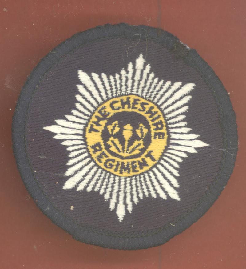 The Cheshire Regiment OR's cloth beret badge