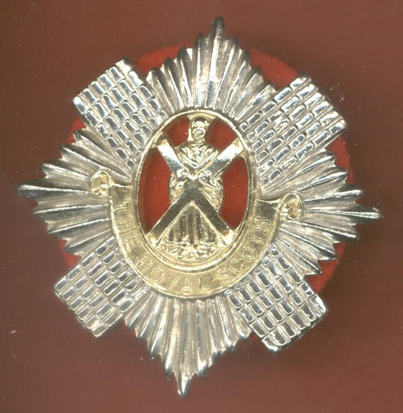 Scottish Royal Scots OR's staybright glengarry badge