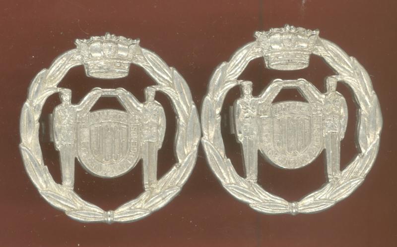 British Colonial Jamaica Combined Cadet Force collar badges