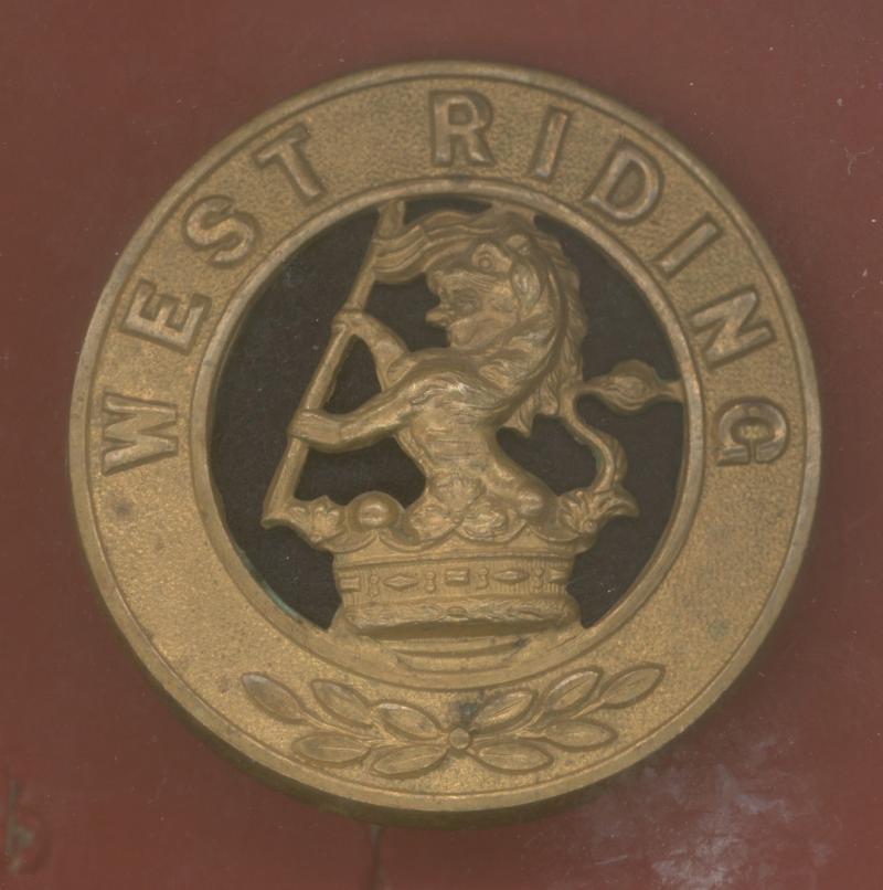 Duke of Wellington's West Riding Regiment Victorian OR’s helmet plate centre