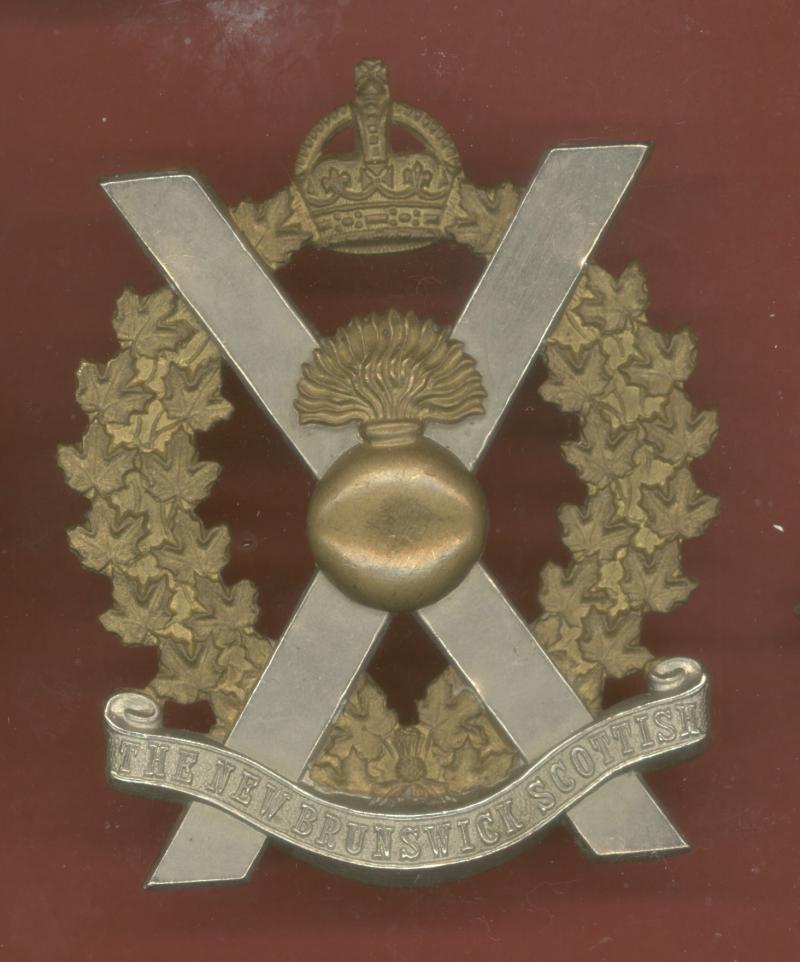 Canadian New Brunswick Scottish WW2  glengarry badge
