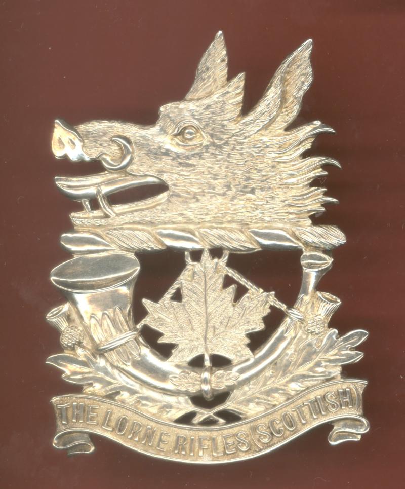 Canadian The Lorne Rifles (Scottish) Officer's Glengarry badge