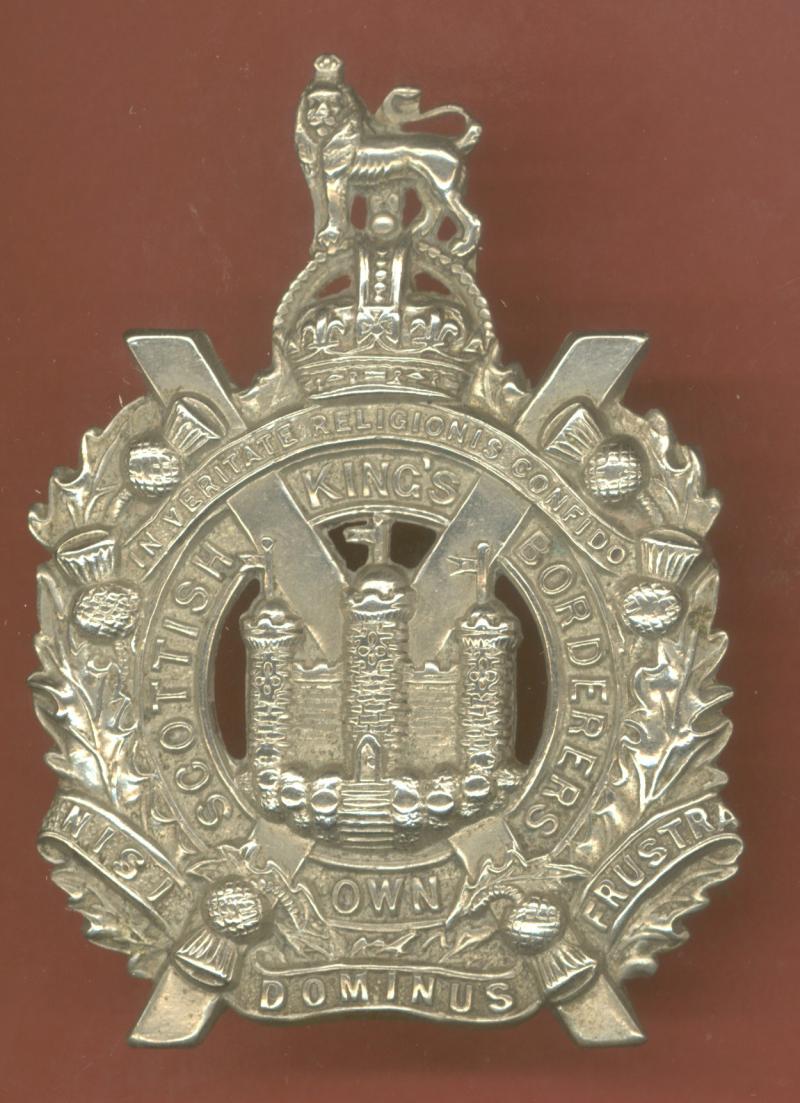 King's Own Scottish Borderers WW1 glengarry badge