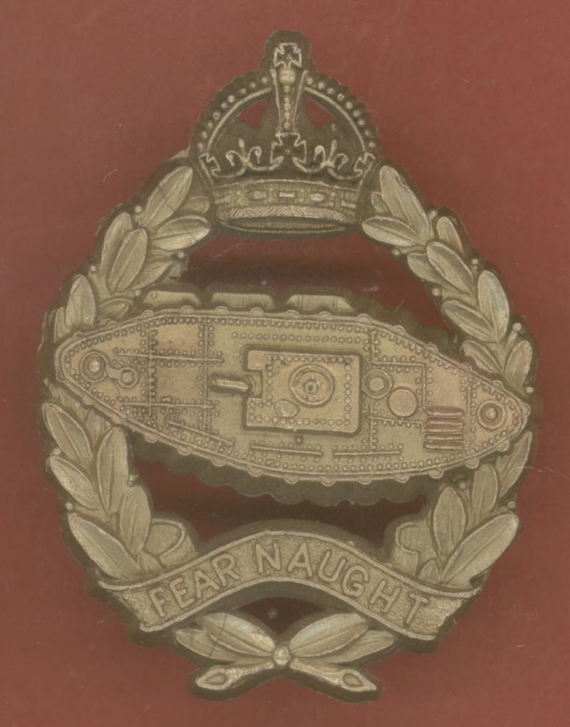 Royal Tank Regiment WW2 plastic economy beret badge
