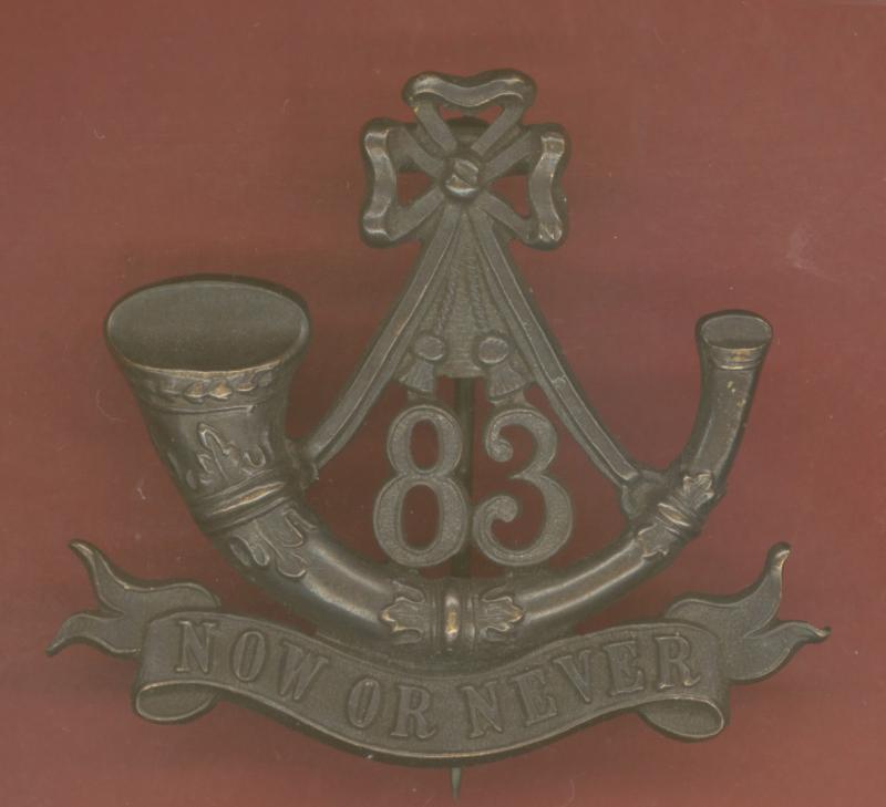 Indian Army. 83rd Wallajahbad Light Infantry Officer's pagri badge