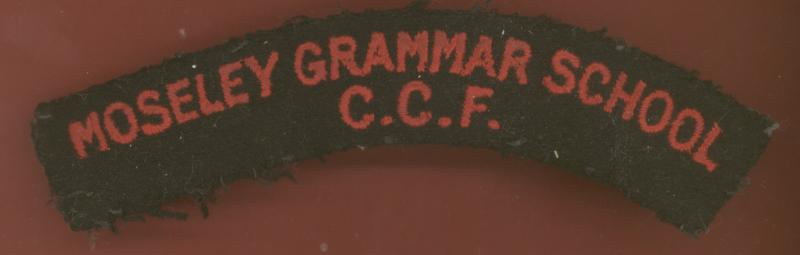 MOSELEY GRAMMAR SCHOOL / C.C.F. cloth title