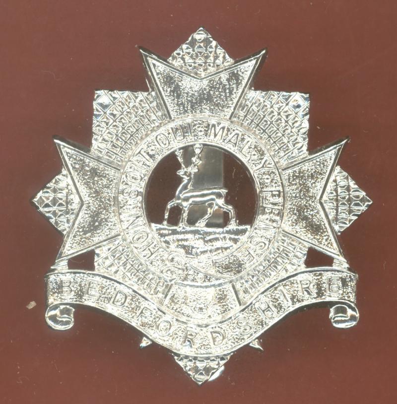 Bedfordshire Territorials staybright cap badge