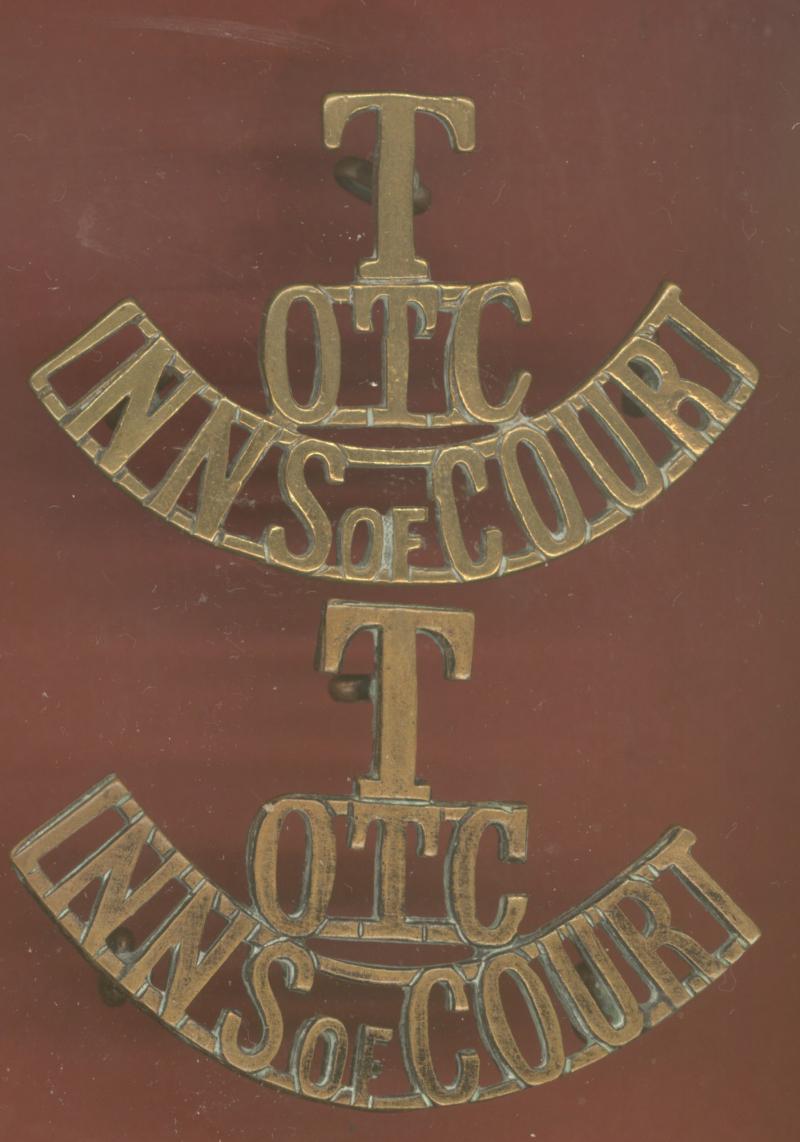 T / OTC / INNS of COURT shoulder titles