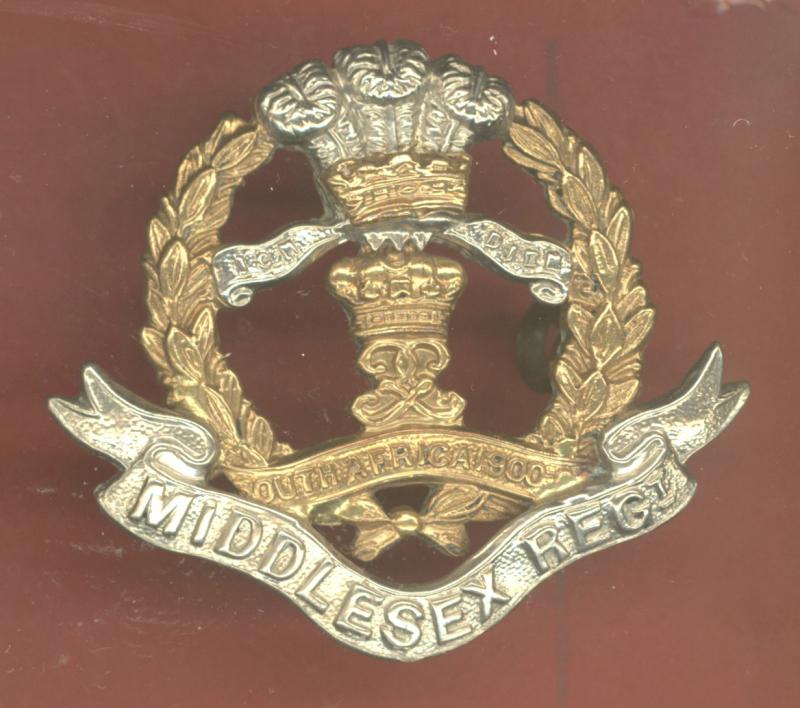 7th, 8th & 9th Bns. Middlesex Regiment post 1908 OR's cap badge