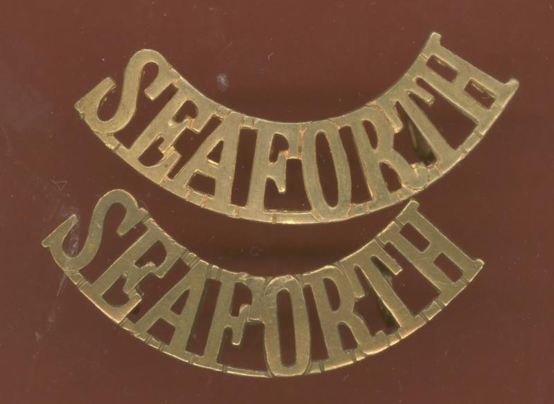 SEAFORTH Seaforth Highlanders WW1 shoulder titles