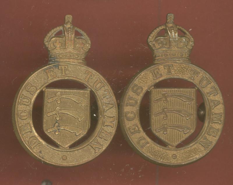 Essex Yeomanry OR's collar badges