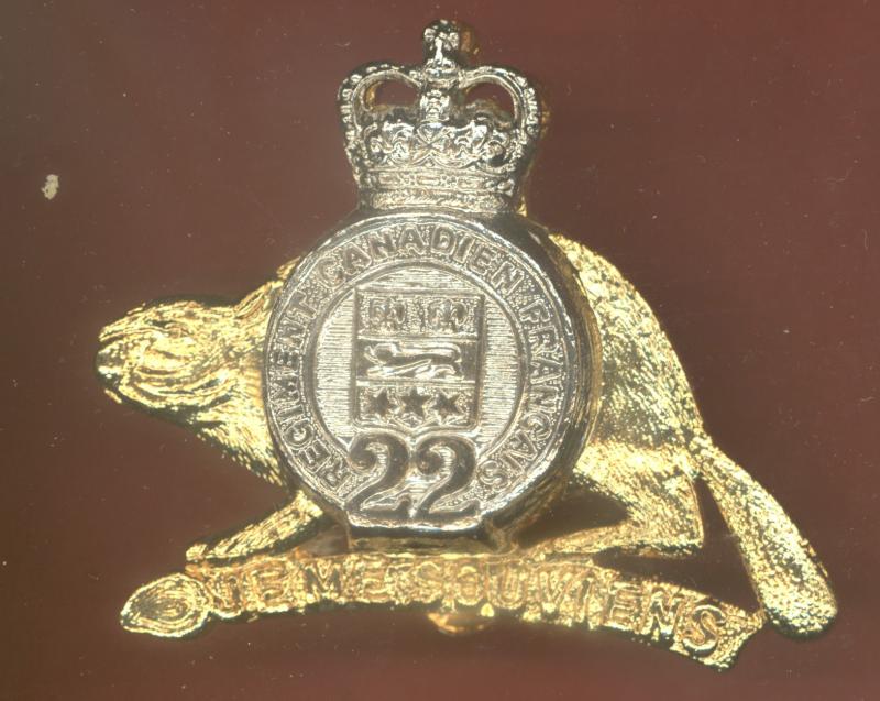 Canadian 22nd Regiment Canadien Francais cap badge